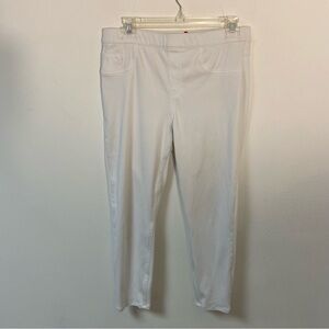 Spanx women’s whit pull on pants cotton blend Large
